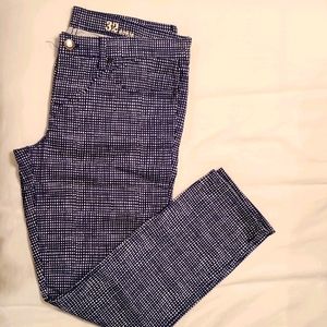 J.Crew toothpick jeans , 32 ankle